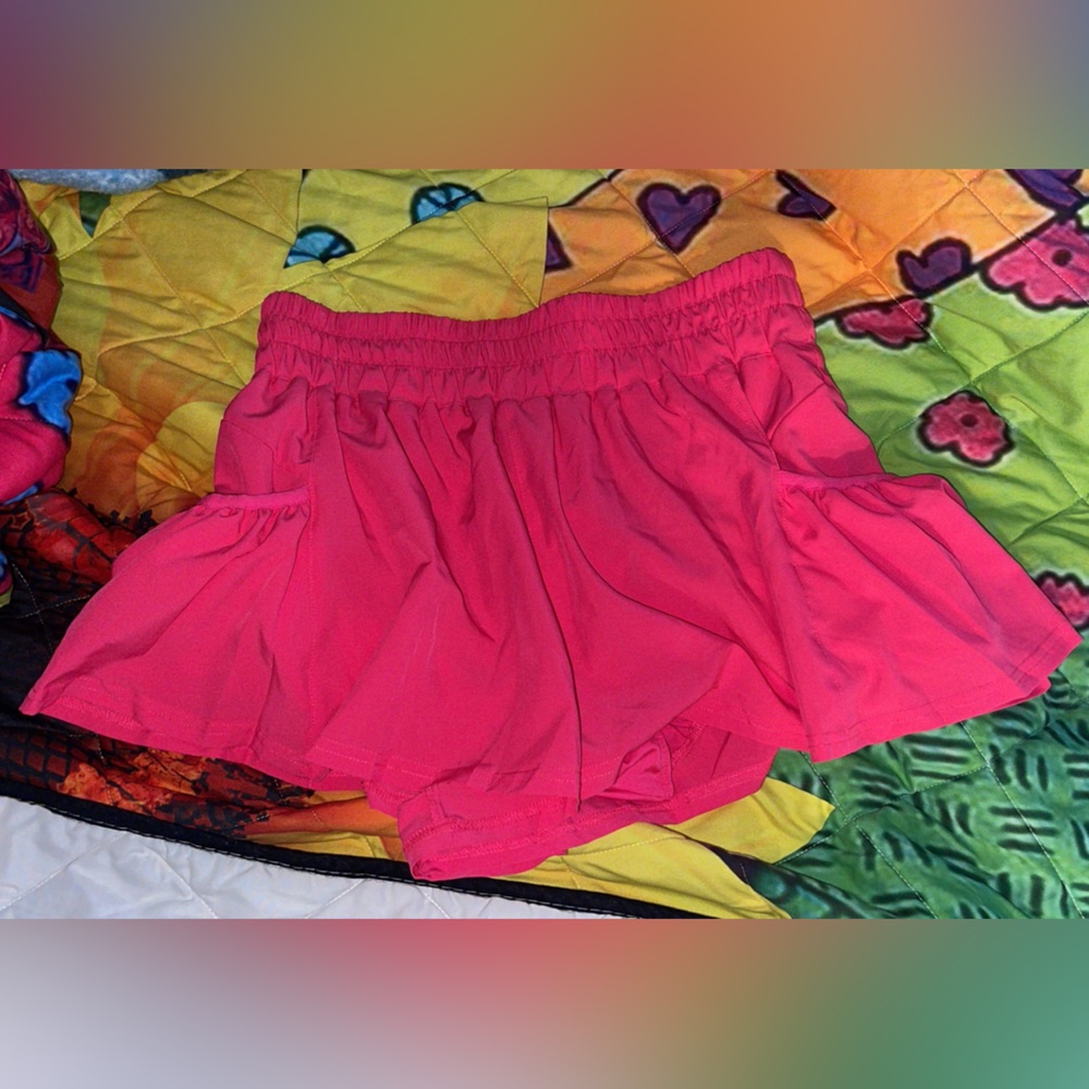 Pink Flowy Shorts